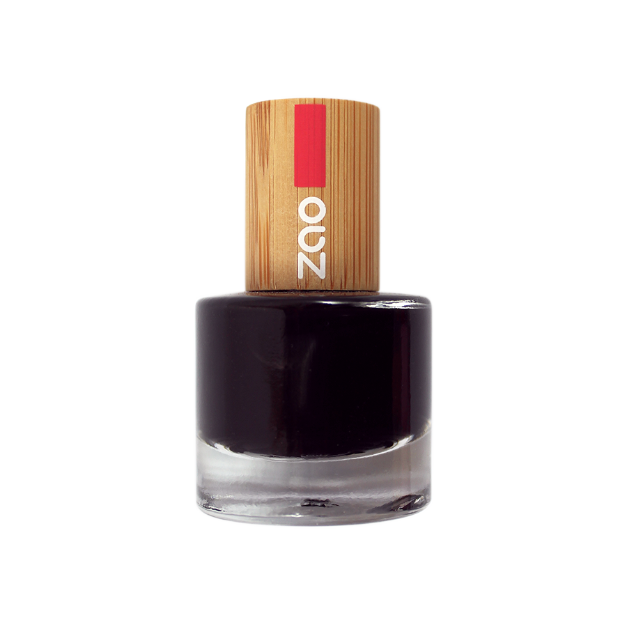 Zao Makeup Nail Polish - Black - Life Before Plastik